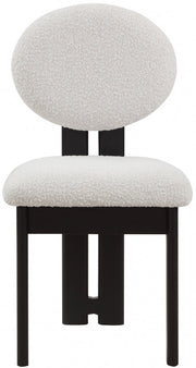 Napa Boucle Fabric Upholstered Dining Chair in Cream, Set of 2 - 490Cream-C