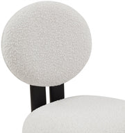 Napa Boucle Fabric Upholstered Dining Chair in Cream, Set of 2 - 490Cream-C