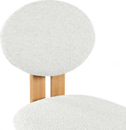 Napa Boucle Fabric Upholstered Dining Chair in Cream, Set of 2 - 503Cream-C