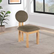 Napa Boucle Fabric Upholstered Dining Chair in Olive, Set of 2 - 503Olive-C