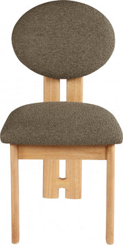 Napa Boucle Fabric Upholstered Dining Chair in Olive, Set of 2 - 503Olive-C