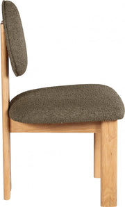 Napa Boucle Fabric Upholstered Dining Chair in Olive, Set of 2 - 503Olive-C