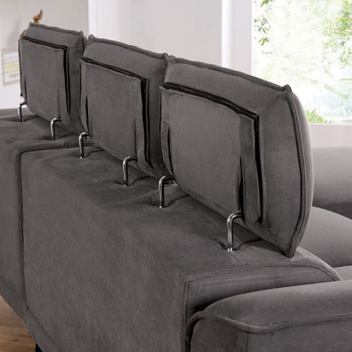 Napanee Dark Gray Sectional - CM6254GY-SECT