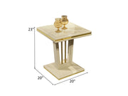 Napoli 23" Tall End Table - Gate FurnitureEnd & Side Tables