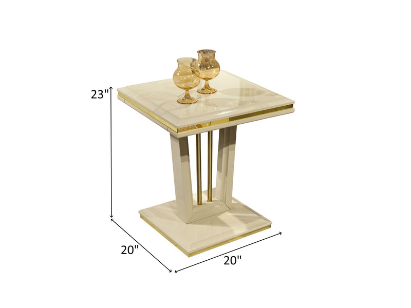Napoli 23" Tall End Table - Gate FurnitureEnd & Side Tables