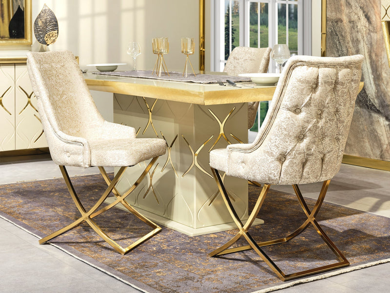 Napoli 6 Person Dining Room Set - Gate FurnitureDining Room Sets