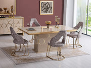 Napoli 79" Wide 6 Person Dining Table - Gate FurnitureDining Tables