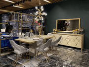 Napoli 79" Wide 6 Person Dining Table - Gate FurnitureDining Tables