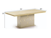 Napoli 79" Wide 6 Person Dining Table - Gate FurnitureDining Tables