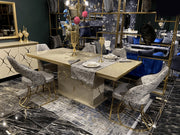 Napoli 79" Wide 6 Person Dining Table - Gate FurnitureDining Tables