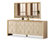 Napoli 82" Wide 4 Door Buffet with Mirror - Gate FurnitureBuffets & Sideboards