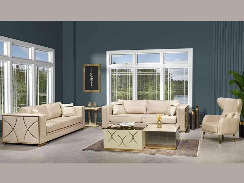 Napoli 93" Wide Square Arm Sofa - Gate FurnitureSofas
