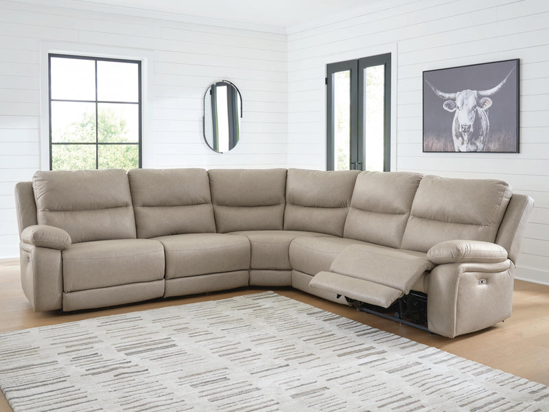 Narwhal Place Pebble 5-Piece Power Reclining Sectional - PC99201S8