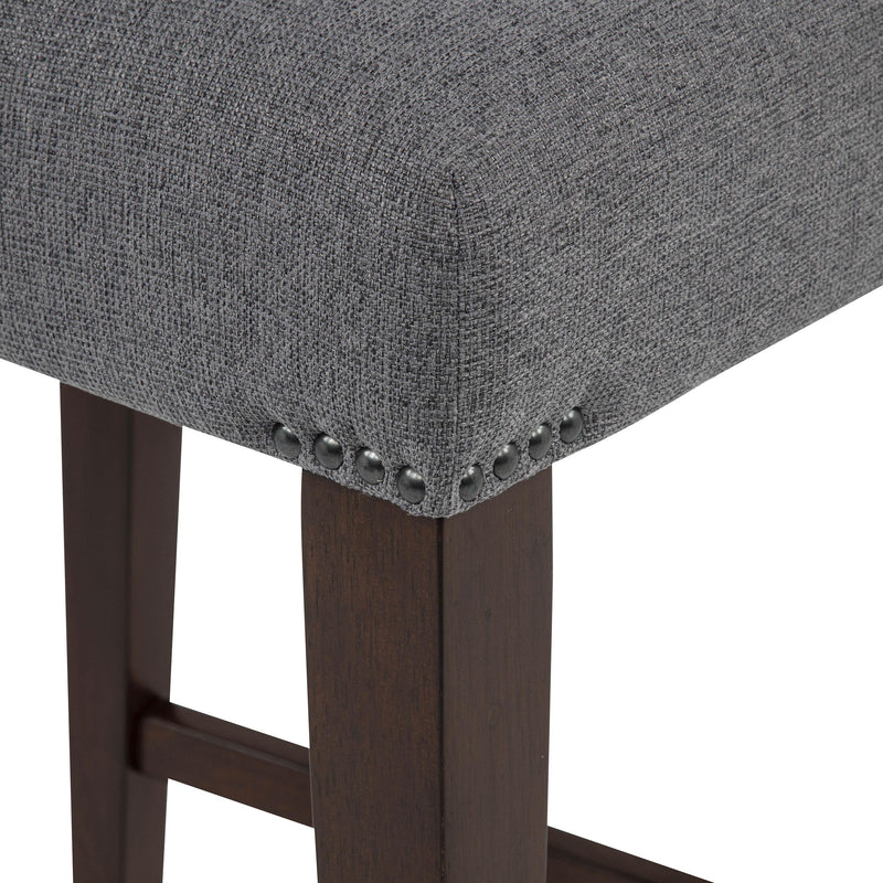 Naser 5-piece 48-inch Round Dining Table Set Grey and Dark Walnut - 115480DWA-S5