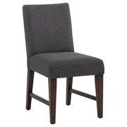 Naser Parsons Dining Side Chair Grey and Dark Walnut (Set of 2) - 115482DWA