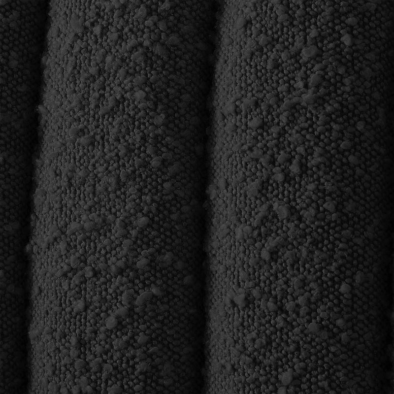 Nash Boucle Fabric Full Bed Black - NashBlack-F
