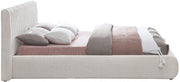 Nash Boucle Fabric King Bed Cream - Gate FurnitureKing Bed