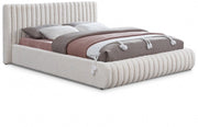 Nash Boucle Fabric King Bed Cream - Gate FurnitureKing Bed