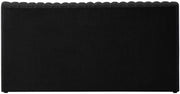 Nash Boucle Fabric Queen Bed Black - Gate FurnitureQueen Bed