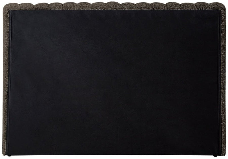 Nash Boucle Fabric Twin Bed Brown - Gate FurnitureTwin Bed