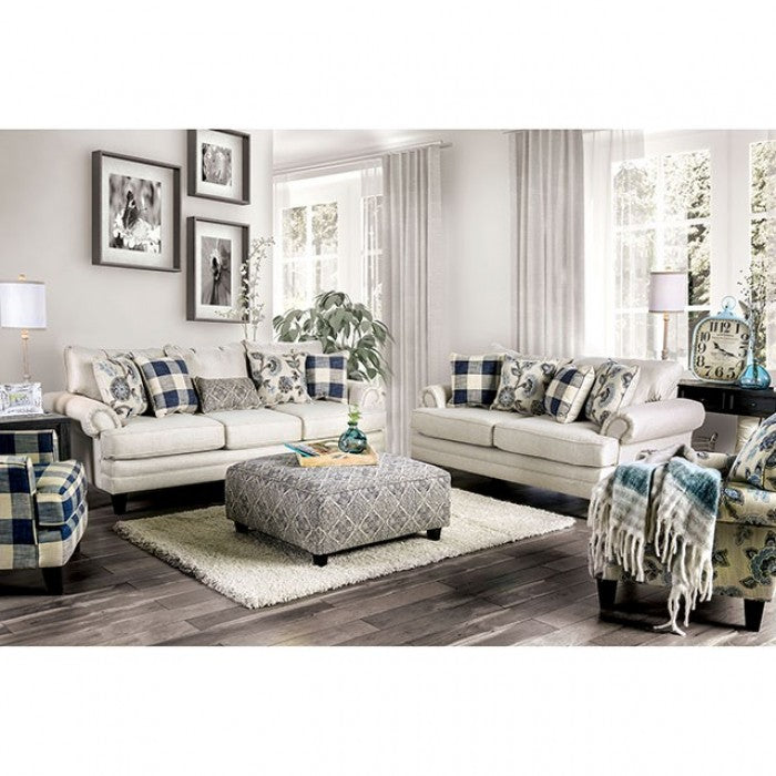 Nash Ivory Sofa - SM8101-SF