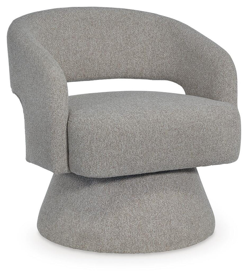 Nashkins Pebble Swivel Accent Chair - A3000757