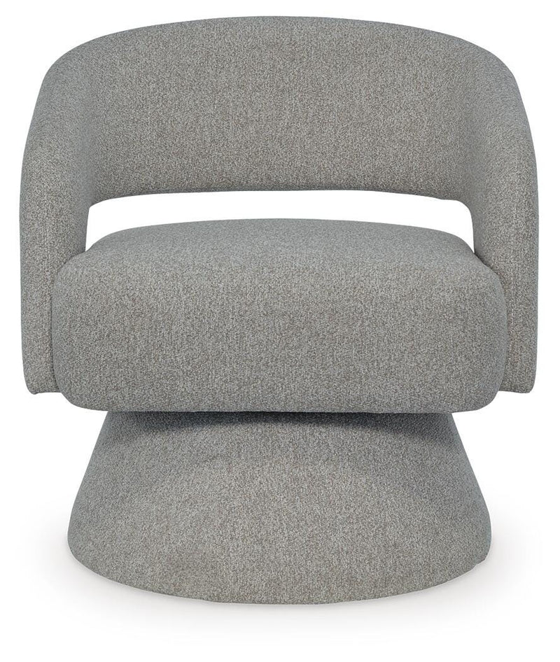 Nashkins Pebble Swivel Accent Chair - A3000757