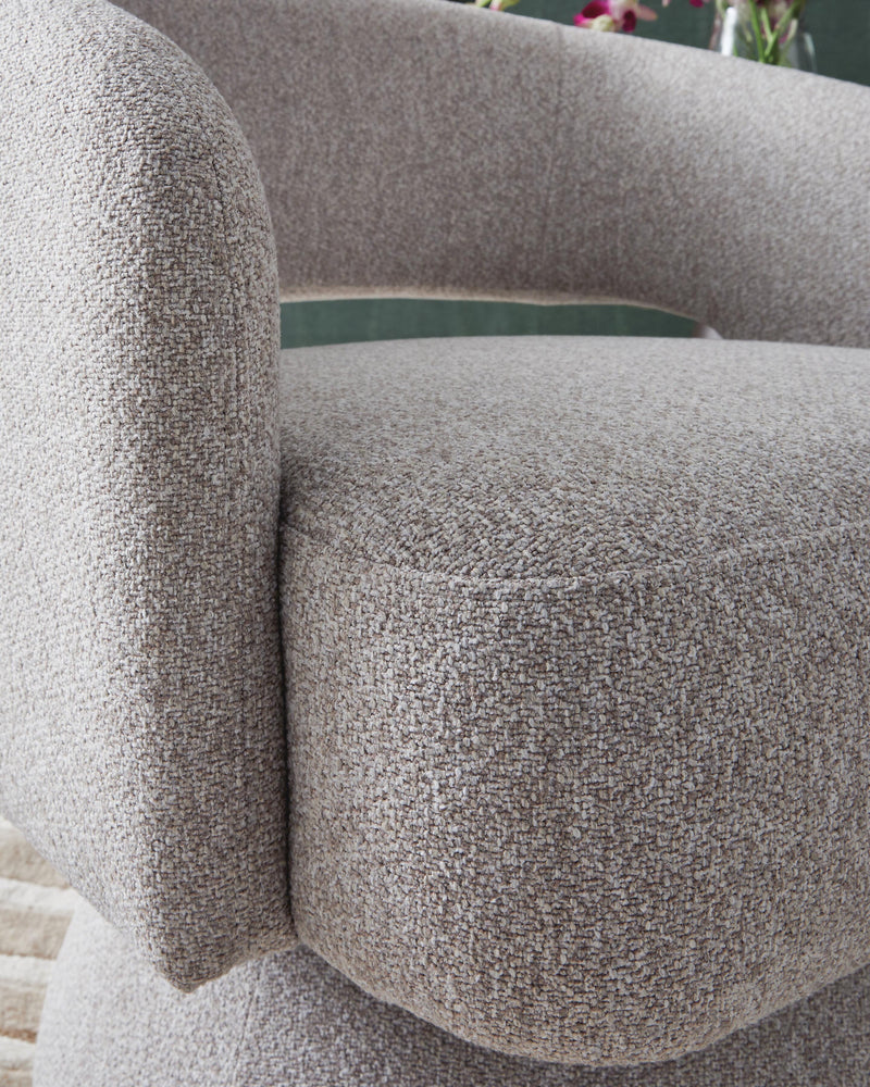 Nashkins Pebble Swivel Accent Chair - A3000757