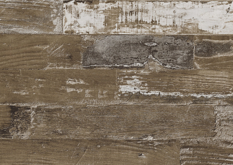 Nashville Antique White/Brown Panel Bedroom Set - Gate FurnitureBedroom Set