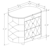 Natalia Gray Upholstered Bedroom Set with TV Lift - Gate FurnitureBedroom Set