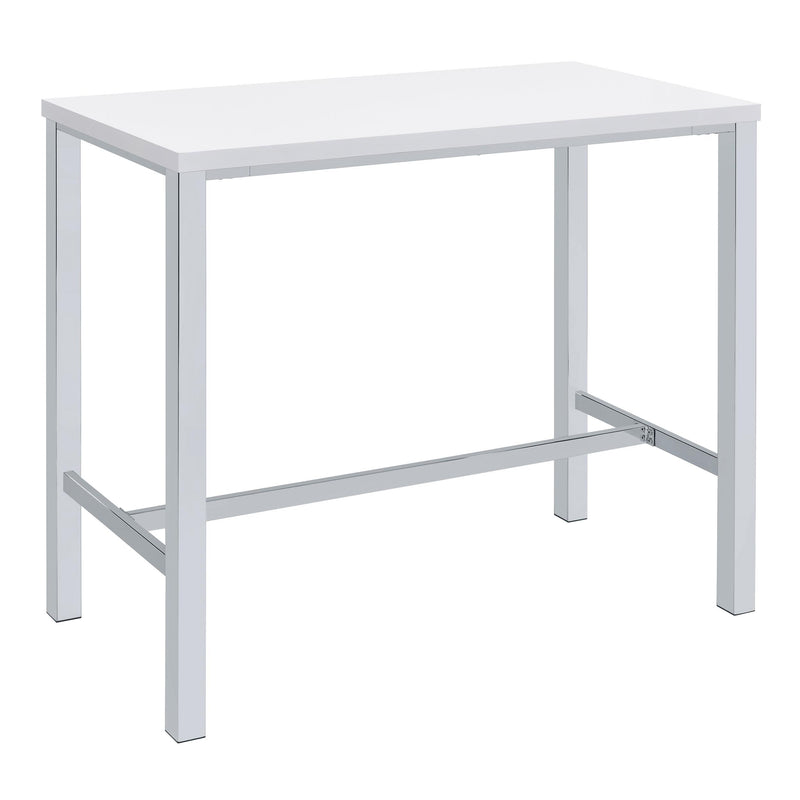 Natividad 5-piece Pub Height Bar Table Set White High Gloss - 182525