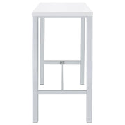 Natividad 5-piece Pub Height Bar Table Set White High Gloss - 182525