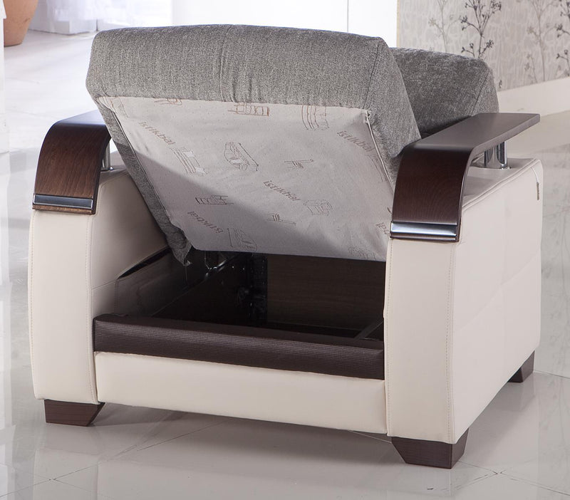 Natural Armchair (Valencia Grey) 2 Pieces - Gate FurnitureLiving Room Chair