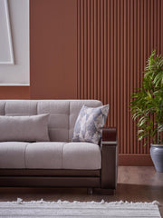 Natural Sectional (Nivus Beige) 4 Pieces - Gate FurnitureSleeper Sectional