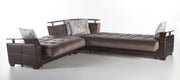 Natural Sectional (Prestige Brown) 4 Pieces - Gate FurnitureSleeper Sectional