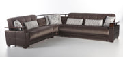 Natural Sectional (Prestige Brown) 4 Pieces - Gate FurnitureSleeper Sectional