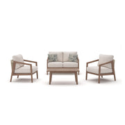 Nature Lane Brown/White Outdoor Sofa/Chairs/Table (Set of 4) - PCP355-081