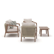 Nature Lane Brown/White Outdoor Sofa/Chairs/Table (Set of 4) - PCP355-081