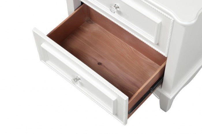 Naucalpan White Nightstand - FM7456WH-N