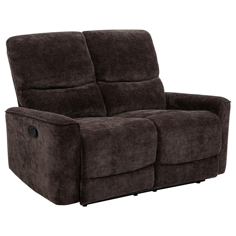 Navarro 2-piece Upholstered Reclining Sofa Set Dark Brown - 609571-S2