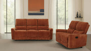 Navarro 2-piece Upholstered Reclining Sofa Set Orange - 609574-S2