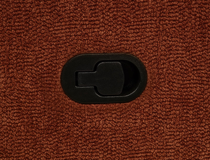 Navarro Chenille Upholstered Reclining Sofa Burnt Orange - 609574
