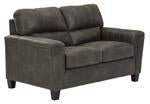 Navi Smoke Loveseat - Gate FurnitureLoveseat