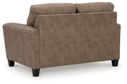 Navi Sofa, Loveseat and Recliner in Fossil - PKG016505
