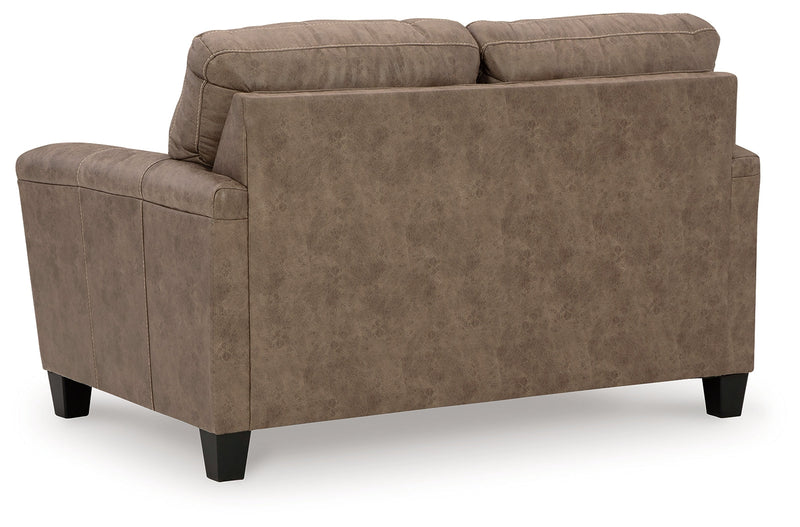 Navi Sofa, Loveseat and Recliner in Fossil - PKG016505