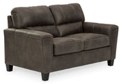 Navi Sofa, Loveseat and Recliner in Smoke - Gate FurnitureLiving Room Set