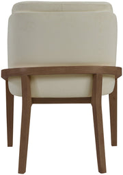 Navo Vegan Leather Upholstered Dining Chair in Beige - 88042Beige-C