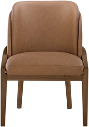 Navo Vegan Leather Upholstered Dining Chair in Brown - 88042Brown-C