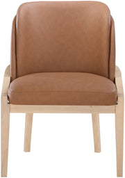 Navo Vegan Leather Upholstered Dining Chair in Cognac - 88041Cognac-C
