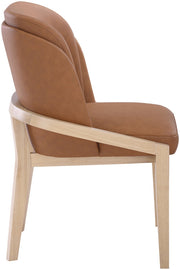Navo Vegan Leather Upholstered Dining Chair in Cognac - 88041Cognac-C